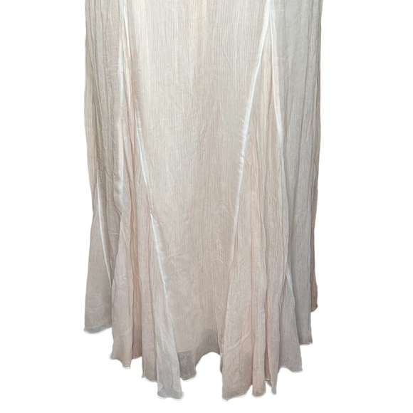 Coldwater Creek Women’s Textured Peach Pigment Dyed Maxi Skirt Large NWT - Picture 6 of 10